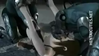 إباحية أنيمي: فتاة الهنتاي تأخذ قضيبًا خشنًا في مهبلها